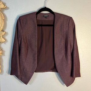 EXPRESS - Crop Jacket, 3/4 sleeve. Fully lined.